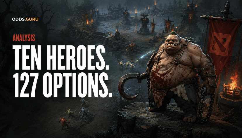 The First Hero in Dota: Why 127 Options Lead to the Same Few