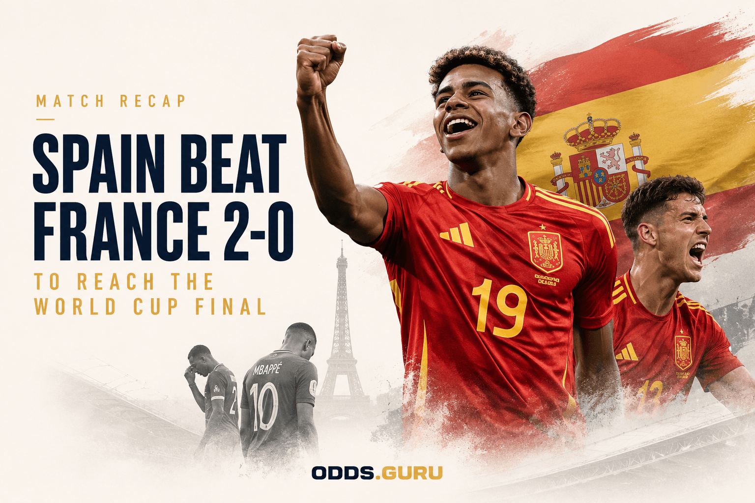 Spain Beat France 2-0 to Reach the World Cup Final