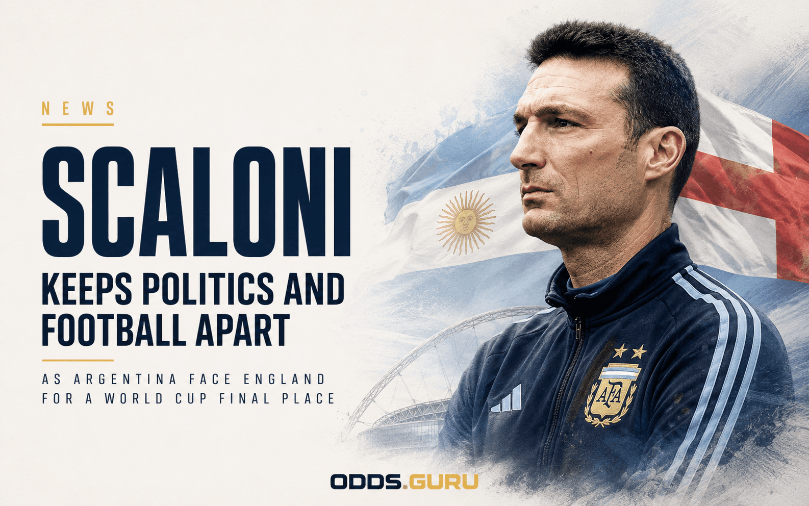 Scaloni Keeps Politics and Football Apart as Argentina Face England for a World Cup Final Place