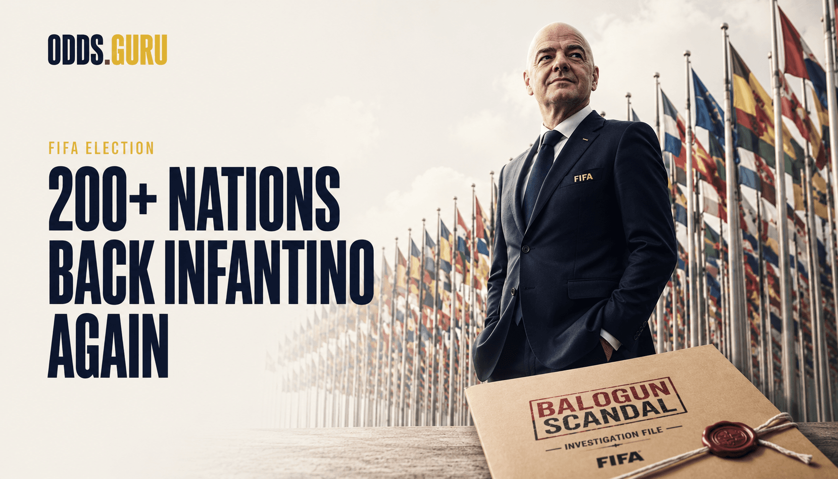 More than 200 countries back Infantino fourth FIFA term bid