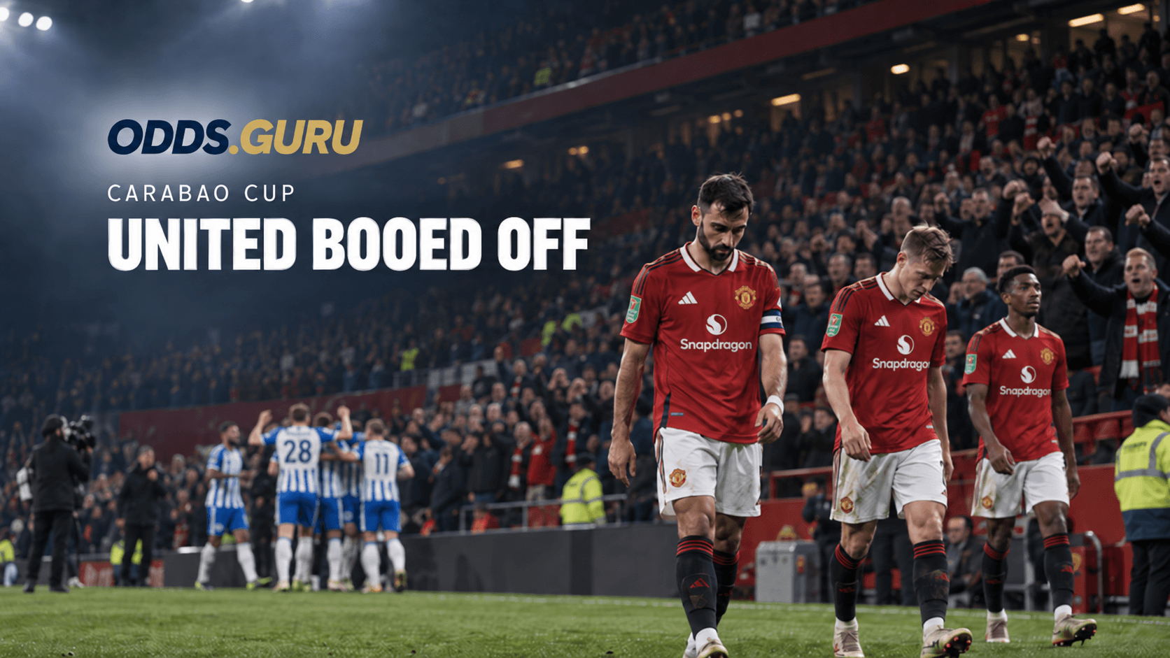 Manchester United fans boo their team off at Old Trafford