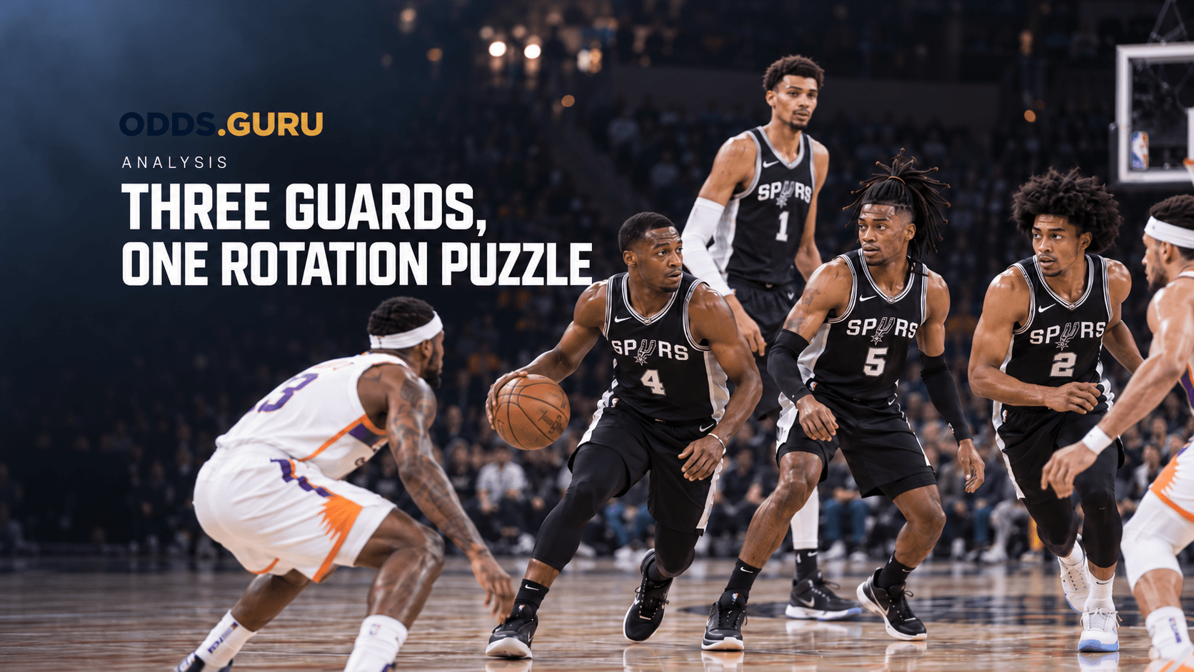 Spurs guards share starting lineup as rotation questions grow